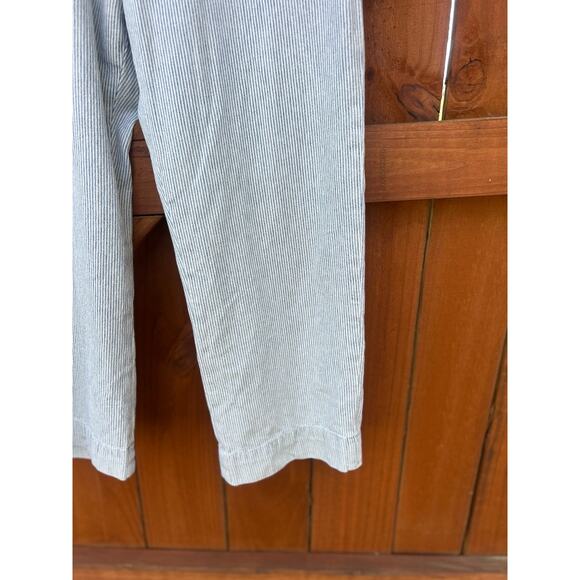 FRAME Le Tomboy Buttonfly Trouser in Bleached Stripe Size 28 - Picture 4 of 9